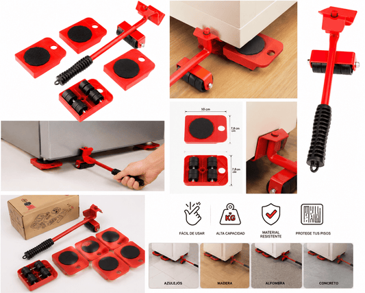 Kit para desplazar y elevar muebles - AYC Style