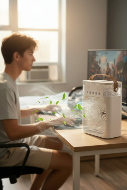 Ventilador Climatizador con pulverizador portátil - AYC Style